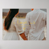 ik hou van ons | TEKST GOLD HEART-foto Folie Afdrukken (Voorkant)