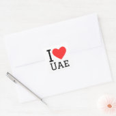 Ik hou van ons vierkante sticker (Envelop)