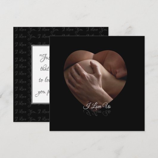 Ik hou van ons Wenskaart (Voorkant / Achterkant)