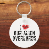 Ik hou van onze buitenaardse opperheren Sleutelhan Sleutelhanger (Voorkant)