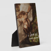 Ik hou van onze Paar Quote Foto Names Fotoplaat (Zijkant)