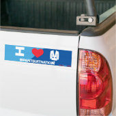 Ik hou van onze Pantsuit Nation Bumper Sticker (Op Truck)