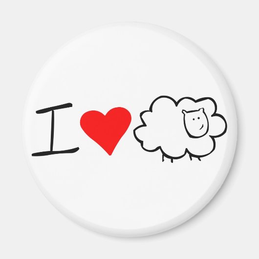 Ik hou van ooi (jij) magneet (Voorkant)