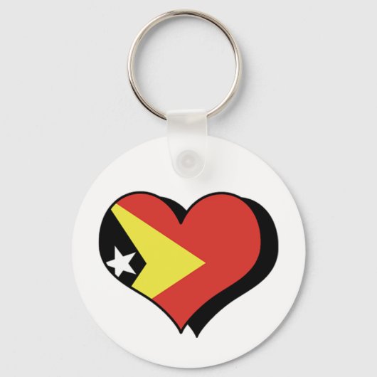 Ik hou van Oost-Timor Sleutelhanger (Voorkant)