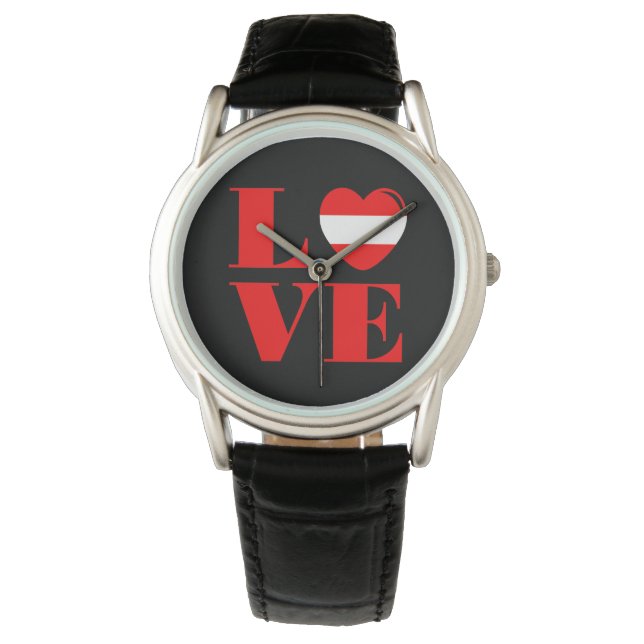 Ik hou van Oostenrijk Horloge (Voorkant)