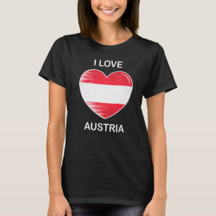 Ik hou van Oostenrijk Mijn huis Mijn land Hart Oos T-shirt