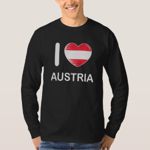 Ik hou van Oostenrijk Mijn thuisland Mijn land Har T-shirt