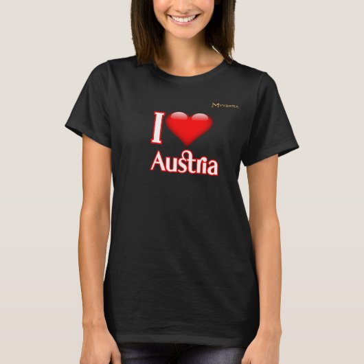Ik hou van Oostenrijk T-shirt (Voorkant)