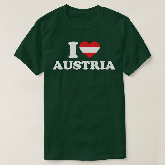 Ik hou van Oostenrijk T-shirt (Design voorkant)