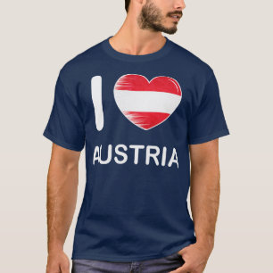 Ik hou van Oostenrijk Vlag Mijn huis Mijn land 10 T-shirt