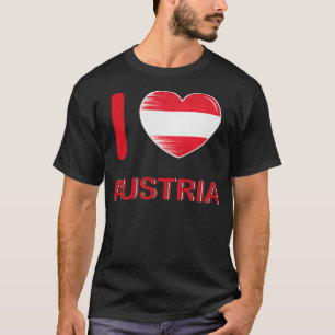 Ik hou van Oostenrijk Vlag Mijn huis Mijn land 5 T-shirt