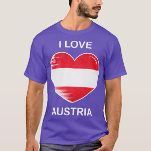 Ik hou van Oostenrijk Vlag Mijn huis Mijn land 6 T-shirt