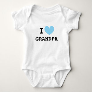 Ik hou van opa baby body voor pasgeboren kleinzoon romper