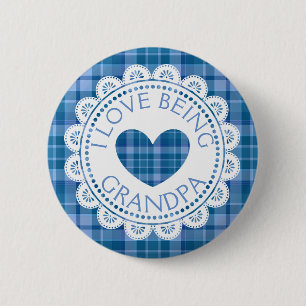 Ik hou van opa Blue Pset Button