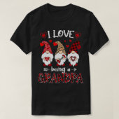 Ik hou van opa Happy Valentines Day Gnome T-shirt (Design voorkant)