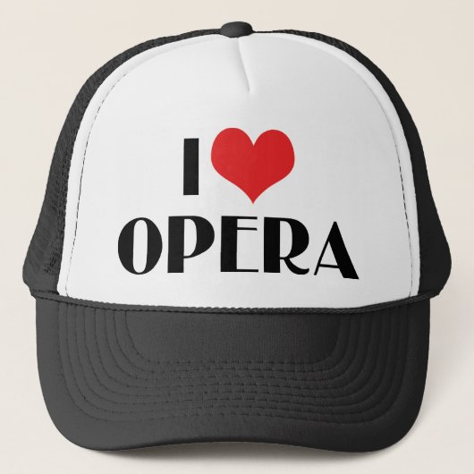 Ik hou van opera trucker pet (Voorkant)