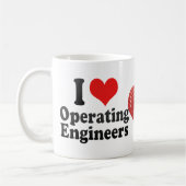 Ik hou van operationele ingenieurs koffiemok (Links)