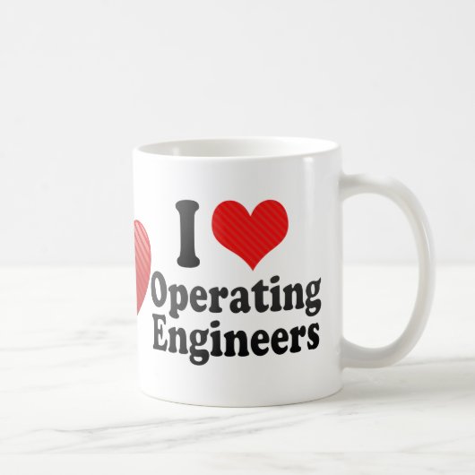 Ik hou van operationele ingenieurs koffiemok (Rechts)