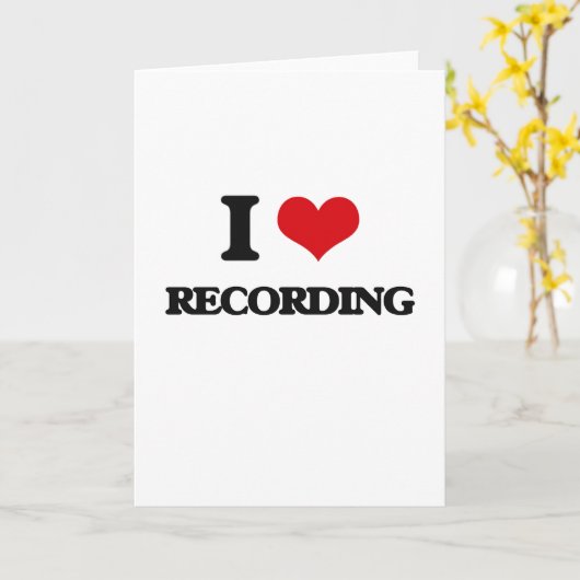 Ik hou van opnemen kaart (Gele Bloem)