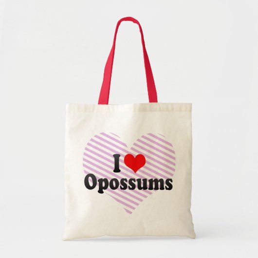 Ik hou van Opossum Tote Bag (Voorkant)