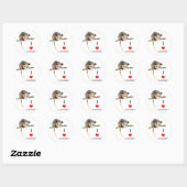 Ik hou van Opossums Sticker (Vel)