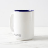 Ik hou van Oppa 오 Koreaanse minnaar Tweekleurige Koffiemok (Voorkant links)