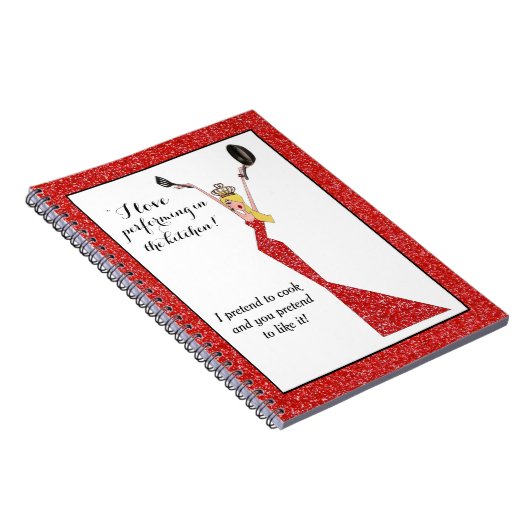 "Ik hou van optreden in de keuken!" Celebrity diva Notitieboek (Rechterzijde)