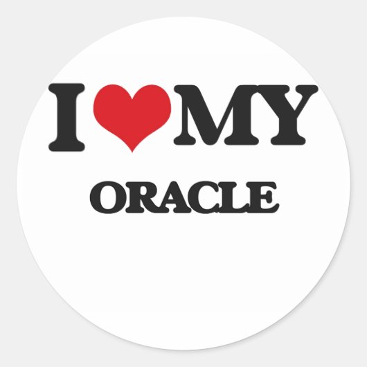 Ik hou van Oracle Sticker (Voorkant)