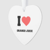 Ik hou van ORANJE JUICE Ornament (voorkant)