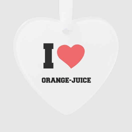 Ik hou van ORANJE JUICE Ornament (voorkant)