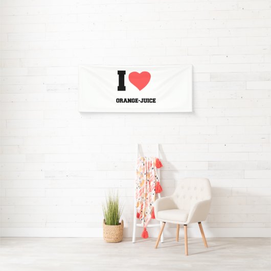 Ik hou van ORANJE JUICE Spandoek (Insitu)