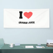 Ik hou van ORANJE JUICE Spandoek (Beurs)