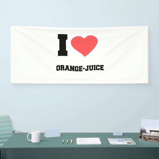 Ik hou van ORANJE JUICE Spandoek (Beurs)