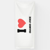Ik hou van ORANJE JUICE Spandoek (Verticaal)