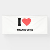 Ik hou van ORANJE JUICE Spandoek (Horizontaal)