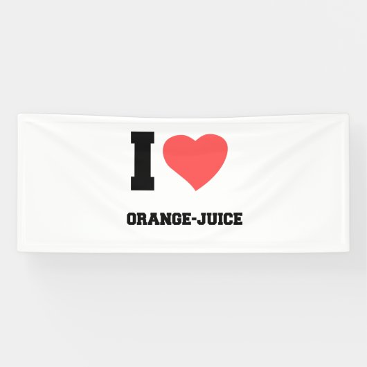 Ik hou van ORANJE JUICE Spandoek (Horizontaal)