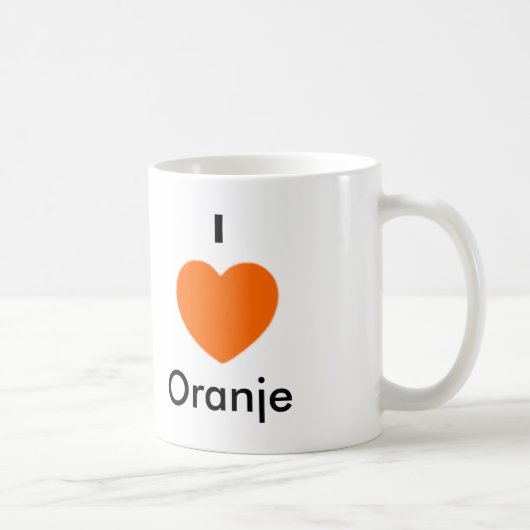 Ik hou van Oranje Koffiemok (Rechts)