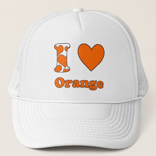 Ik hou van Oranje Trucker Pet (Voorkant)