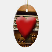 Ik hou van oranjeornament keramisch ornament (Rechts)