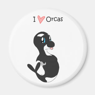 Ik hou van Orcas Magnet