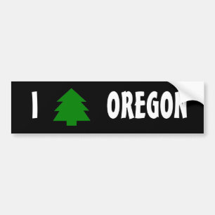Ik hou van Oregon Bumpersticker