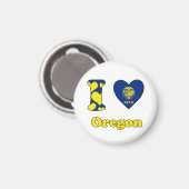 Ik hou van Oregon Magneet (Voorkant / Achterkant)
