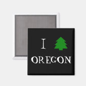 Ik hou van Oregon Magneet (Voorkant / Achterkant)