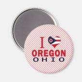 Ik hou van Oregon, Ohio Magneet (Voorkant / Achterkant)