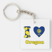 Ik hou van Oregon Sleutelhanger (voorkant)