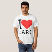 Ik hou van oren t-shirt (Voorkant volledig)
