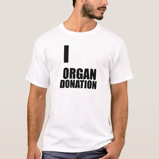 Ik hou van orgaandonatie - Cool Funny Design T-shirt (Voorkant)