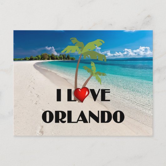 Ik hou van Orlando, Florida Briefkaart (Voorkant)