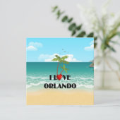 Ik hou van Orlando, Florida Kaart (Staand voorkant)