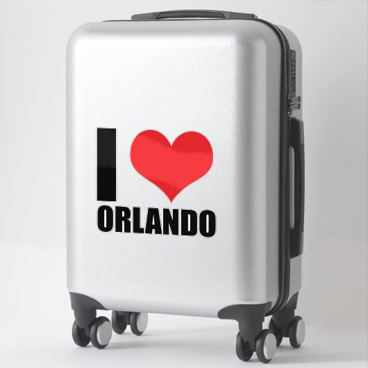 Ik hou van Orlando Sticker (Koffer)